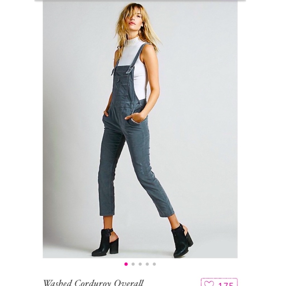 Free people washed corduroy overall sz 26